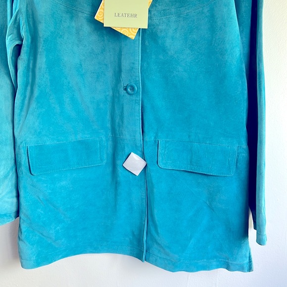 Jessica Holbrook Qvc Washable Suede jacket size Medium - Picture 5 of 6